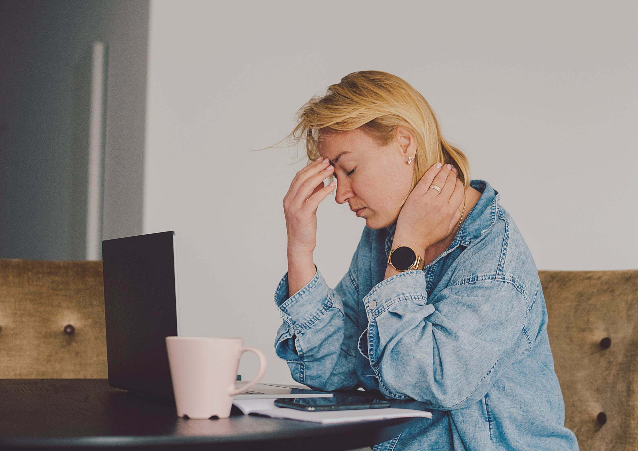 Woman experiencing stress and mental health challenges, wellness and lifestyle article.